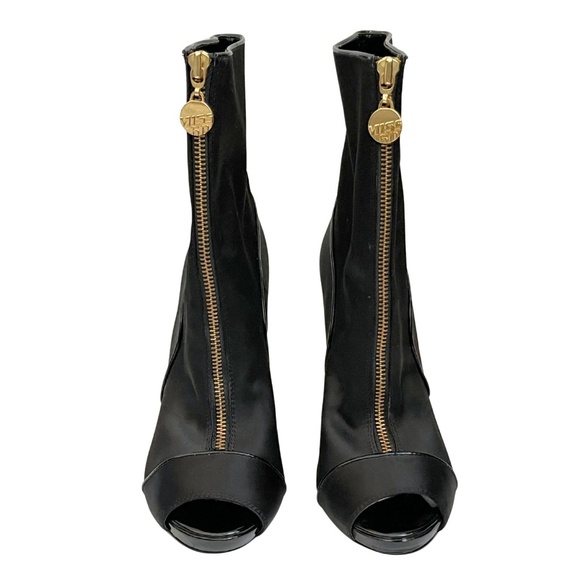 Unworn Miss Sixty Black Fabric Ankle Boots // Size 8 - Picture 2 of 7